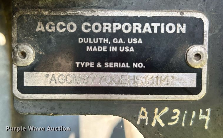 image for item DI7871 2014 Massey Ferguson WR9770  swather / windrower