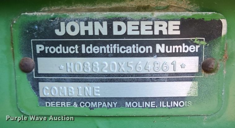 image for item DK1980 1983 John Deere 8820  combine