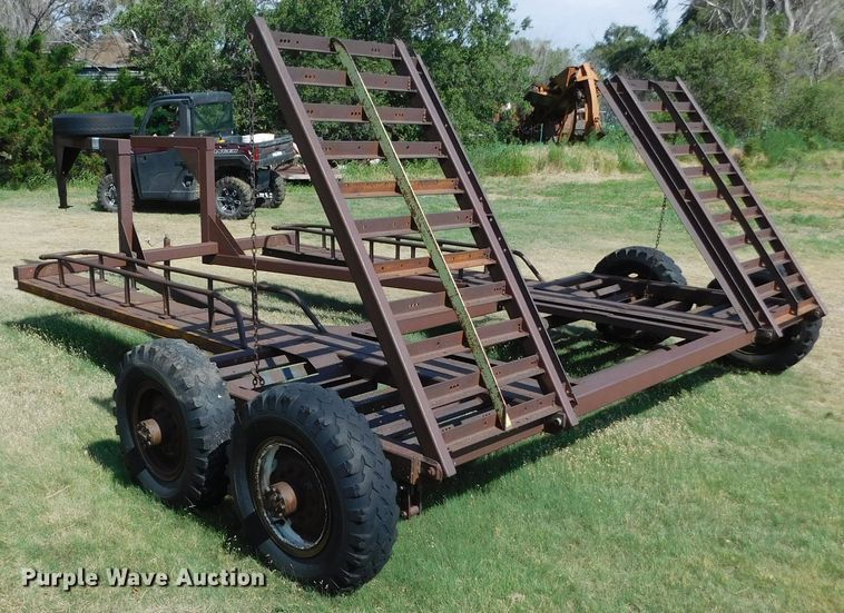 image for item DM2570 Wyatt Mfg  swather / windrower trailer