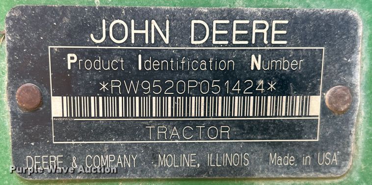 image for item DN4675 2007 John Deere 9520  4WD tractor