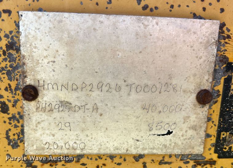 image for item DN4678 1996 Better Built  equipment trailer