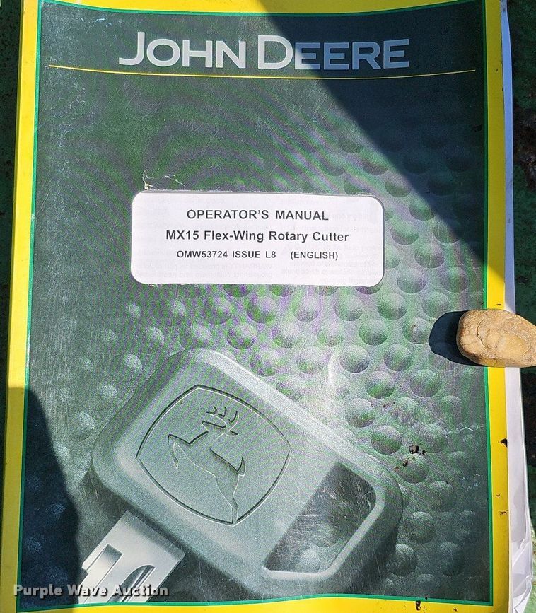 image for item DO2851 John Deere MX15 batwing rotary mower