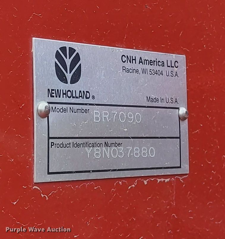 image for item DP3302 2008 New Holland BR7090  round baler