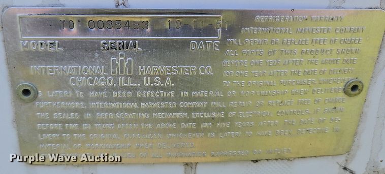 image for item DQ1757 International 70  freezer