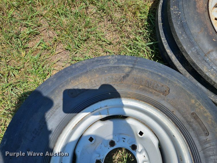 image for item DQ1759 (2) Harvest King Ag Grip 7.50-16 tires and wheels