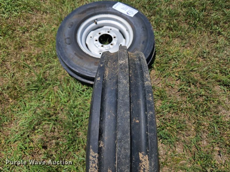 image for item DQ1759 (2) Harvest King Ag Grip 7.50-16 tires and wheels
