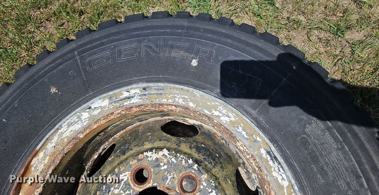image for item DQ1773 (2) General Ameri MSL 9.00R20 tires and wheels