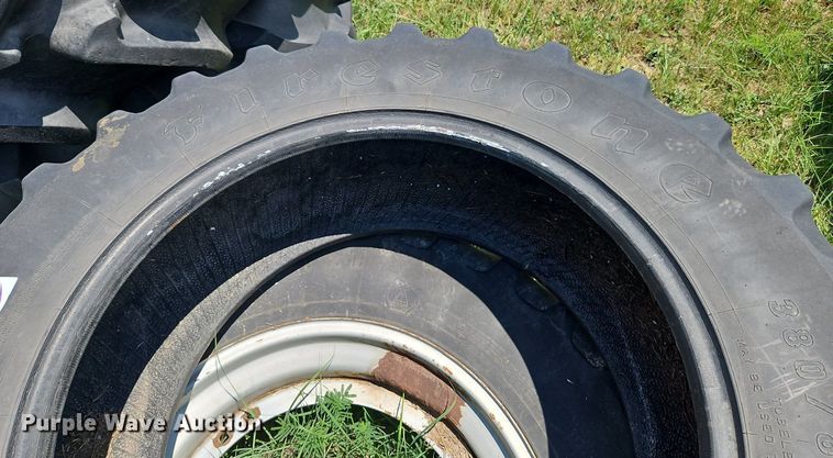 image for item DQ1775 (2) Firestone Radial All Traction FWD 14.9R30 tires