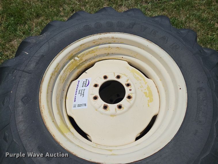 image for item DQ1776 (2) Goodyear 16.9-26 tires and wheels