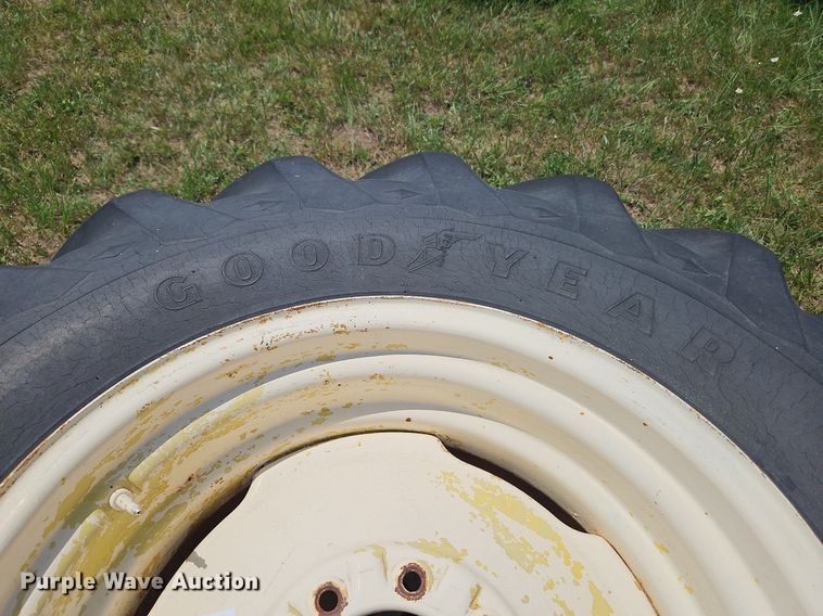 image for item DQ1776 (2) Goodyear 16.9-26 tires and wheels