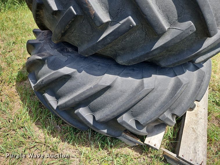 image for item DQ1776 (2) Goodyear 16.9-26 tires and wheels