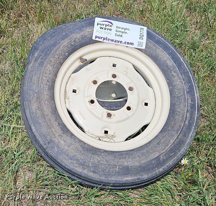 image for item DQ1778 (2) Harvest King 5.00-15 tires and wheels