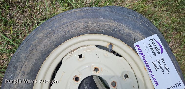 image for item DQ1778 (2) Harvest King 5.00-15 tires and wheels