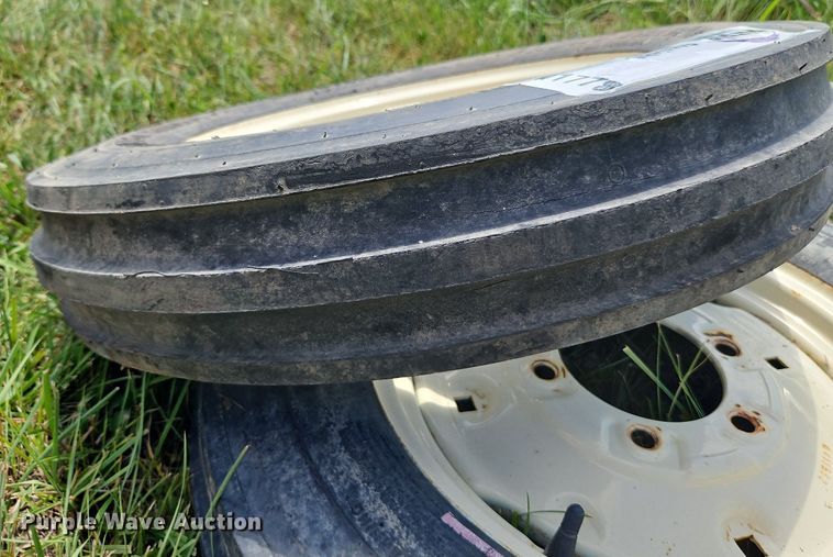 image for item DQ1778 (2) Harvest King 5.00-15 tires and wheels