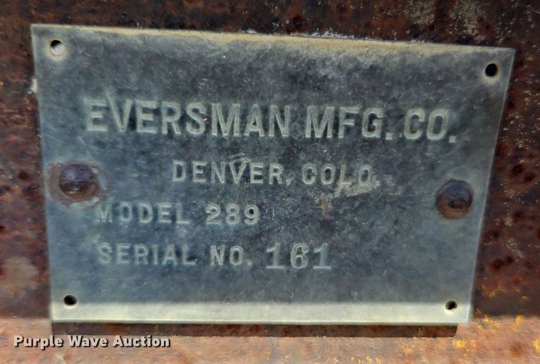 image for item DQ1783 Eversman 289  land leveler