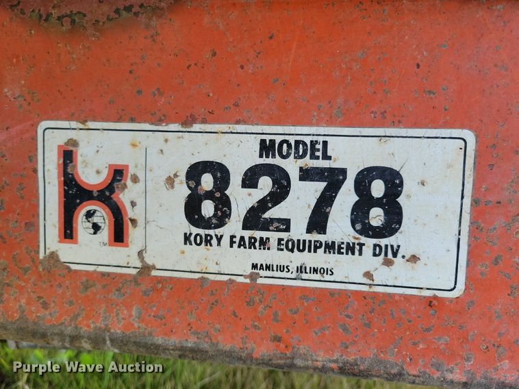 image for item JO9259 Kory 8278  silage dump wagon