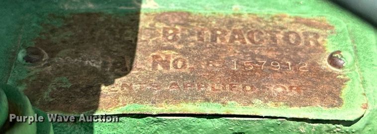 image for item KM9874 1944 John Deere B  tractor