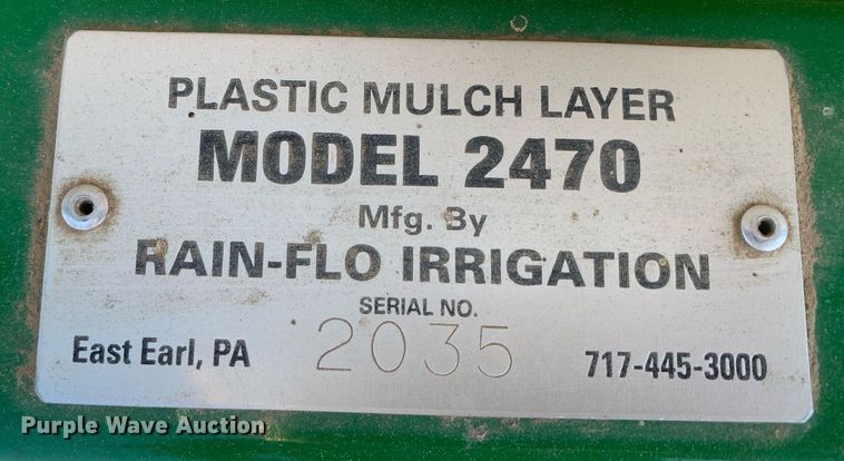 image for item LH9713 Rain-flo 2470  plastic mulch layer