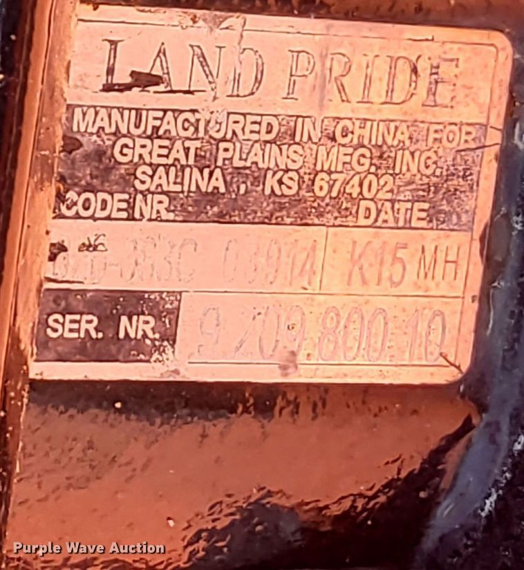 image for item LW9702 Land Pride RCF2060  rotary mower