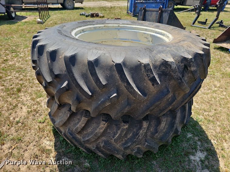 image for item LW9755 (2) 20.8-38 tires and wheels