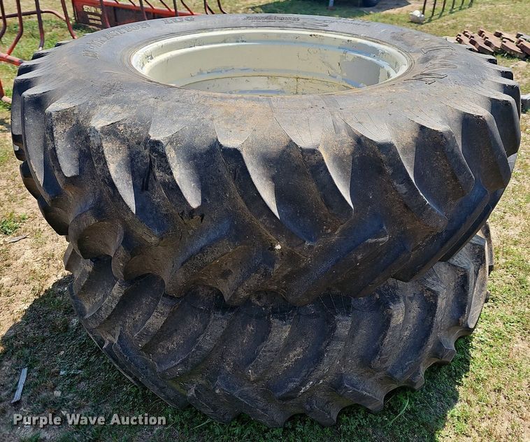 image for item LW9755 (2) 20.8-38 tires and wheels