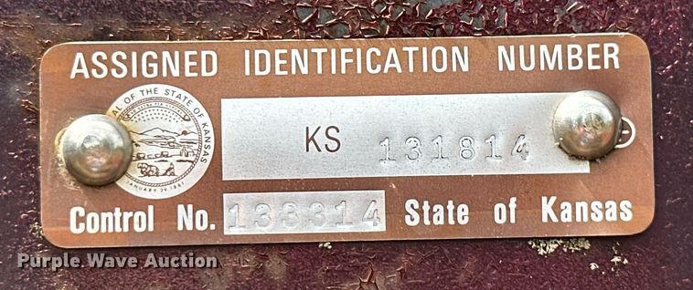 image for item MB9565 2012  Hay bale trailer