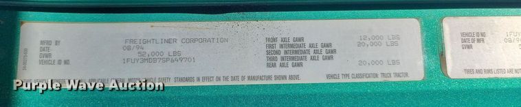 image for item ML9474 1995 Freightliner FLD120  semi truck