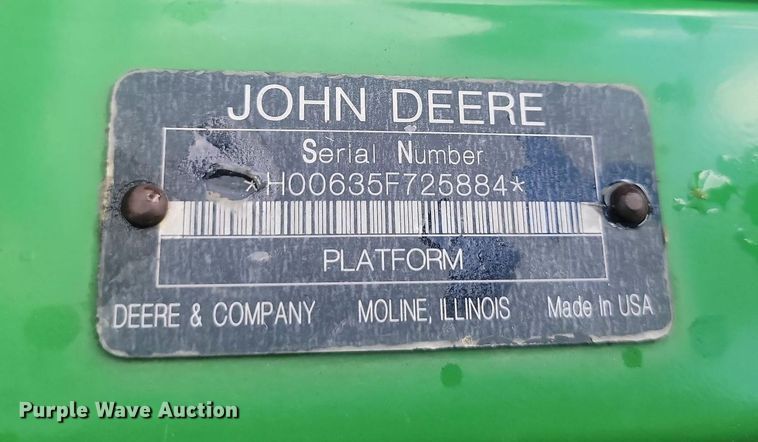 image for item ML9525 John Deere 635F Hydraflex  flex head