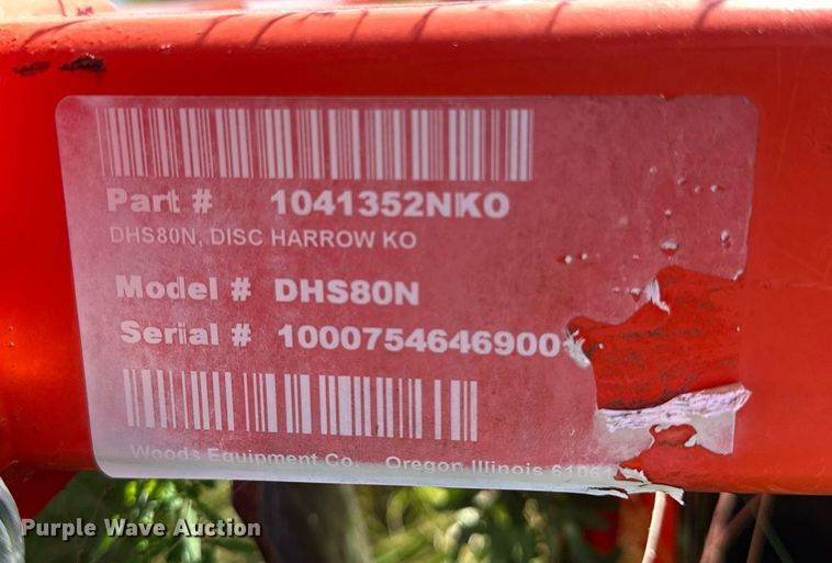 image for item OC9060 Woods DHS80  disk