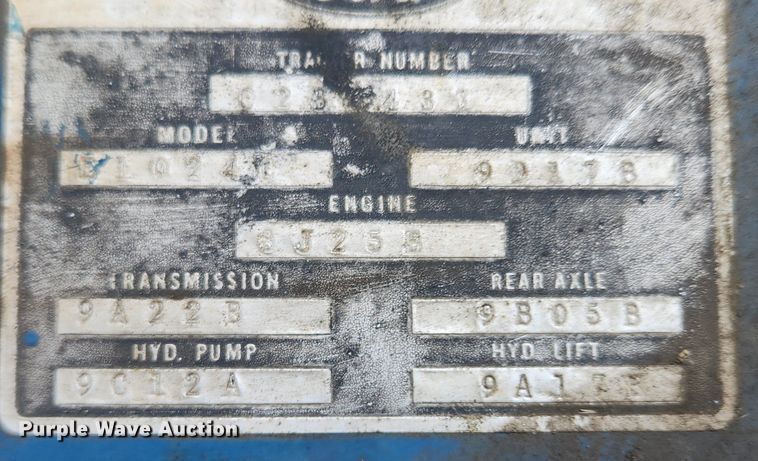 image for item OK9564 1969 Ford 5000  tractor