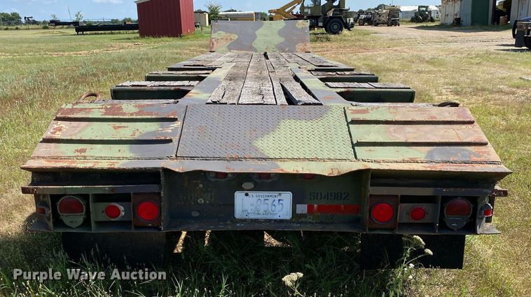 image for item DI7840 1976 Load King 403LF  lowboy equipment trailer