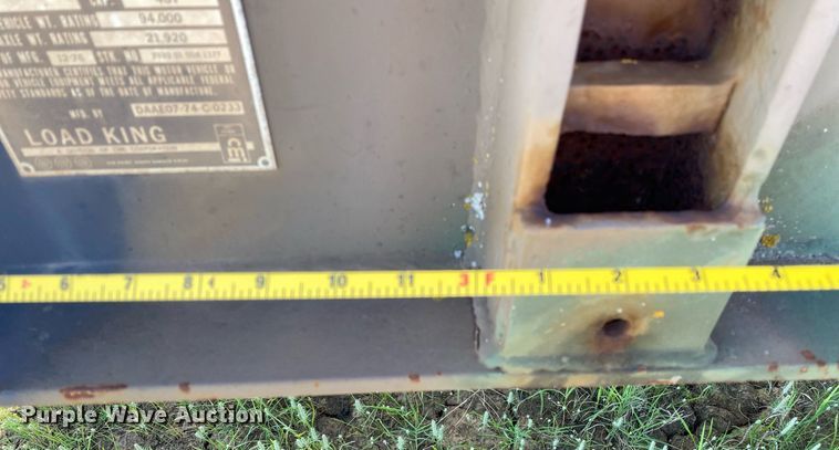 image for item DI7840 1976 Load King 403LF  lowboy equipment trailer