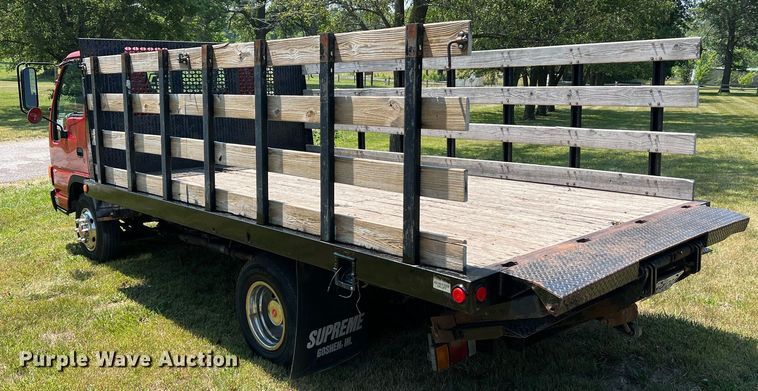 image for item DO2189 2005 Isuzu NPR  flatbed truck