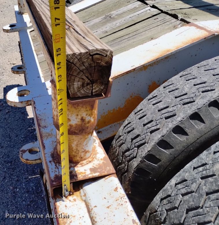 image for item DP3306 1989 Shop built  equipment trailer