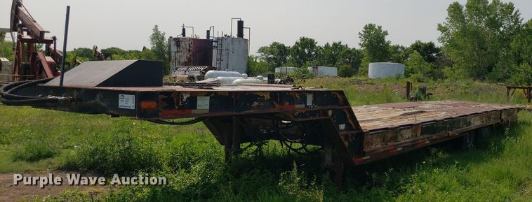 image for item DP8064 1975 Schwartz Custom  drop deck equipment trailer