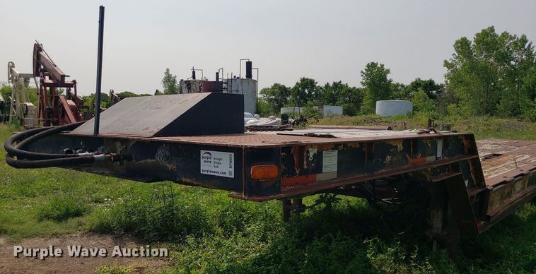 image for item DP8064 1975 Schwartz Custom  drop deck equipment trailer