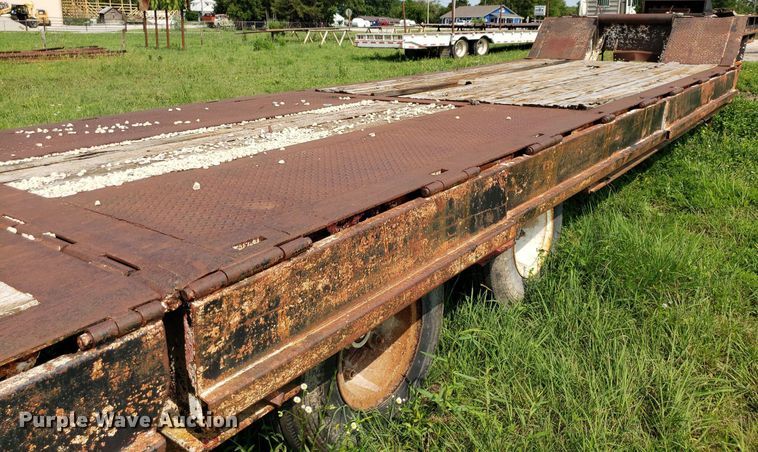 image for item DP8064 1975 Schwartz Custom  drop deck equipment trailer