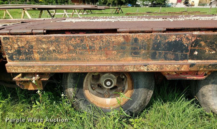 image for item DP8064 1975 Schwartz Custom  drop deck equipment trailer