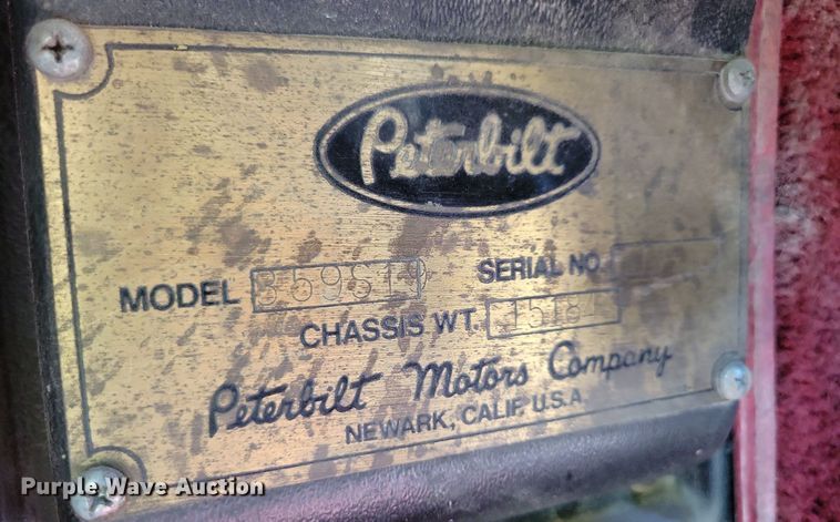 image for item JO9216 1979 Peterbilt 359  semi truck