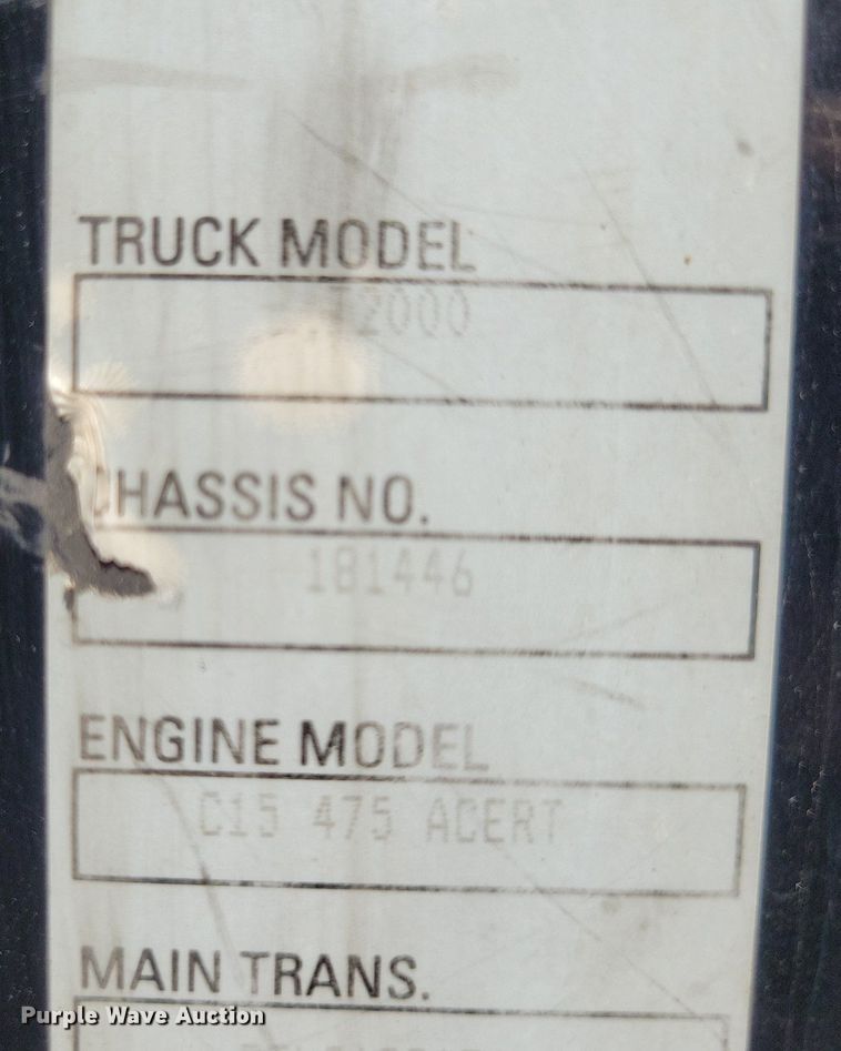 image for item JO9275 2007 Kenworth T2000  semi truck