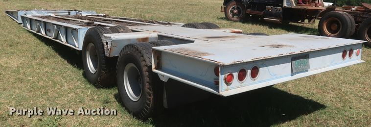 image for item KR9894 1974 Load Craft  lowboy equipment trailer