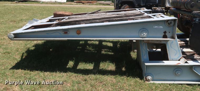 image for item KR9894 1974 Load Craft  lowboy equipment trailer