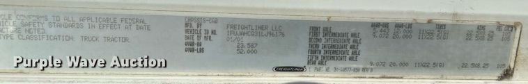 image for item KW9208 2001 Freightliner FLD  semi truck