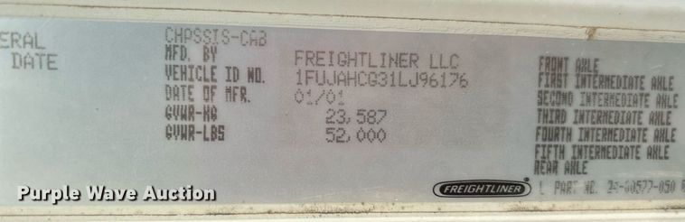 image for item KW9208 2001 Freightliner FLD  semi truck