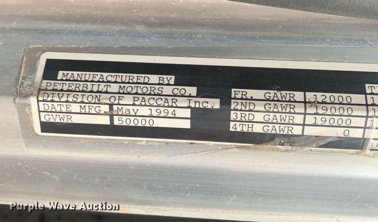 image for item LH9706 1994 Peterbilt 379  semi truck