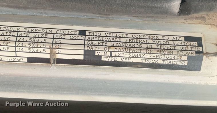 image for item LH9706 1994 Peterbilt 379  semi truck