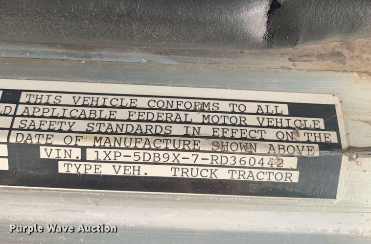 image for item LH9706 1994 Peterbilt 379  semi truck