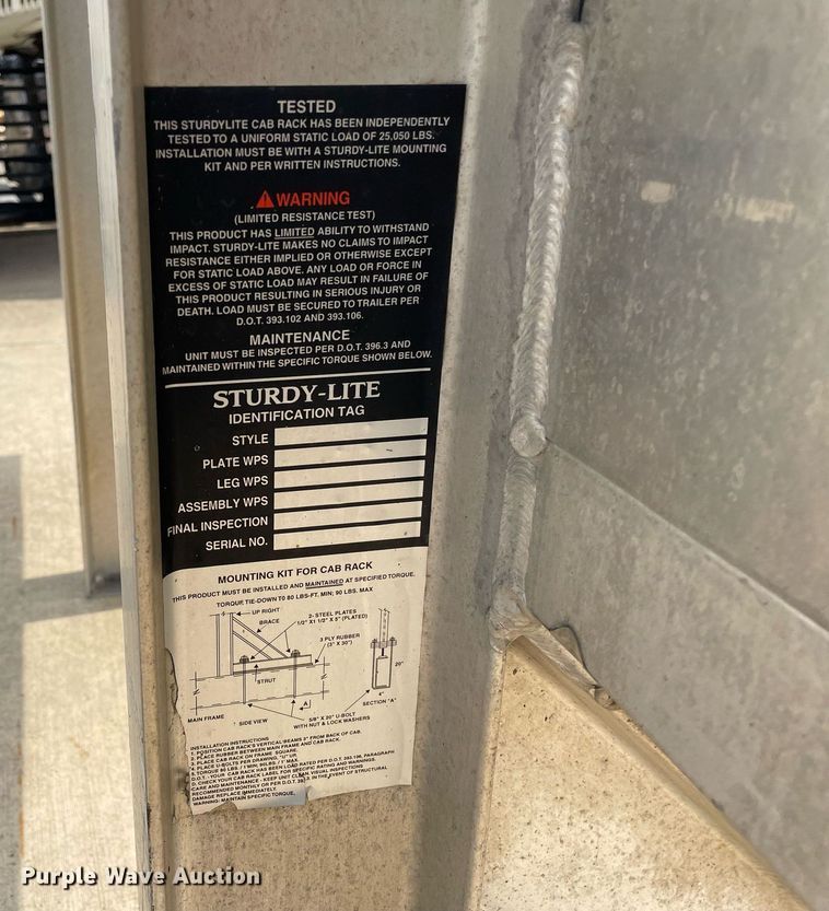 image for item LS9306 Sturdy-Lite  headache rack