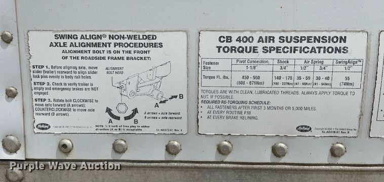 image for item LS9312 2007 Wabash RFLWHSA  refrigerated van trailer