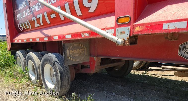 image for item MO9903 2012 MAC  end dump trailer